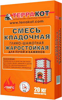 Кладочная смесь глино-шамотная огнеупорная
